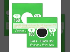 Geri dönüşü olmayan Su geçirmez Yağa dayanıklı Nokta Yüksek Sıcaklık 71°C 161°F Bulaşık makinesi Sıcaklık Duyarlı Etiketler