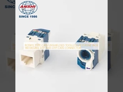 DÖNDÜRÜLEBİLİR TİP CAT6 KORUNMASIZ ALET GEREKTİRMEYEN KEYSTONE JACK 180 DERECE UTP RJ45 UTP CAT6 KONNEKTÖR
