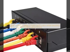 MASAÜSTÜ PATCH PANEL 8 PORT CAT5E CAT6 CAT6A KORUMALI 90 DERECE ÜSTTEN GİRİŞLİ KRONE TİPİ FTP STP