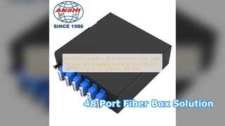 Fiber Optik Terminal Kutusu 48 Bağlantı Noktalı Kolay Kablo Yönetimi