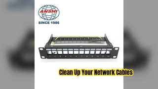 12 Bağlantı Noktalı Cat6 Patch Panel Kompakt Ağ Çözümü