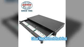 1U 24 Bağlantı Noktalı Cat5e Patch Panel Raf Montajlı Ağ Çözümü