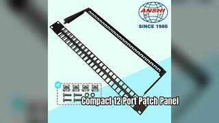 12 Bağlantı Noktalı 10 İnç Patch Panel Kompakt Ağ Çözümü