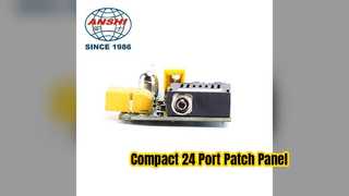 Ağ Kablolaması için 24 Bağlantı Noktalı 0 5U Raf Montajlı Patch Panel