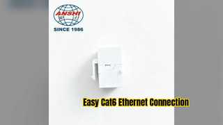 ANSHI Cat6 RJ45 Keystone Jakı Kolay Ethernet Konektörü