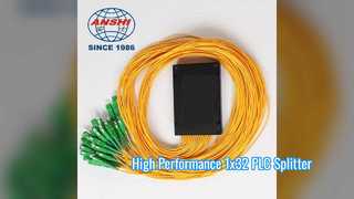 1x32 Fiber Optik PLC Ayırıcı Yüksek Kaliteli ABS Kutu Tipi