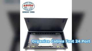 24 Bağlantı Noktalı 0 5U Boş Patch Panel Raf Montajlı Ağ Çözümü