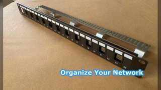 ANSHI Cat6A STP Bağlantı Paneli 24 Bağlantı Noktası 1U