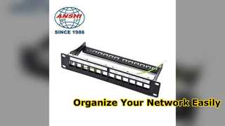 12 Bağlantı Noktalı Cat6 Patch Panel Kompakt Ağ Çözümü