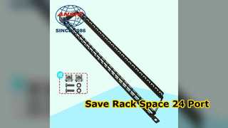 24 Bağlantı Noktalı 0 5U Boş Patch Panel Yerden Tasarruf Sağlayan Ağ Rafı