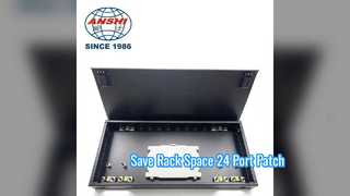 24 Bağlantı Noktalı 0 5U Raf Montajlı Patch Panel Ağ Çözümü