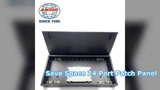 24 Bağlantı Noktalı 0 5U Raf Montajlı Patch Panel Yerden Tasarruf Sağlayan Çözüm