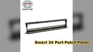 LED Göstergeli Akıllı 24 Bağlantı Noktalı CAT6 Patch Panel