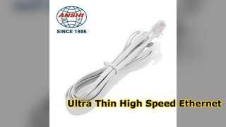 Ultra İnce Cat6 Ethernet Kablosu Yüksek Hızlı LAN Çözümü