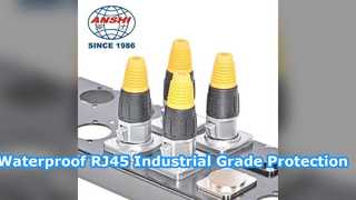 Suya Dayanıklı RJ45 Ethernet Konektörü Endüstriyel Sınıf Çözüm
