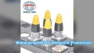 Suya Dayanıklı Çift Bağlantı Noktalı RJ45 Ethernet Konektörü Korumalı