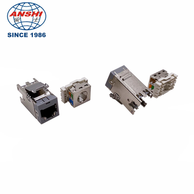 ANSHI AMP-TWIST SLX Series Modular Jack Category 6A Shielded 4 Pair Without Dust Cover