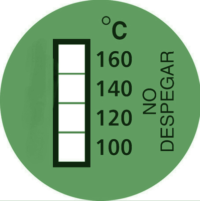 Irreversible 100 120 140 160℃ High Temperature Irreversible Temperature Indicator Labels