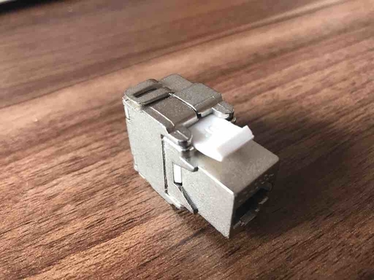 FTP Cat6 Punch Down Keystone Jack RJ45 180 Derece Metalik Renkli OEM / ODM