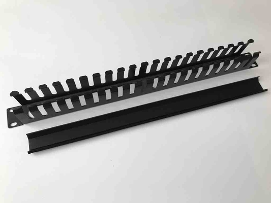 21 Inch Horizontal Cable Management , 1U Network Wire Management RoHS Comply