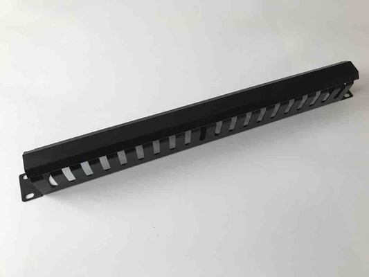 21 Inch Horizontal Cable Management , 1U Network Wire Management RoHS Comply
