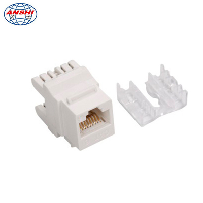 RJ45 180 derece CAT6 CAT6A UTP Keystone Jack ile Altın Plating Fosfor Bronz Pins