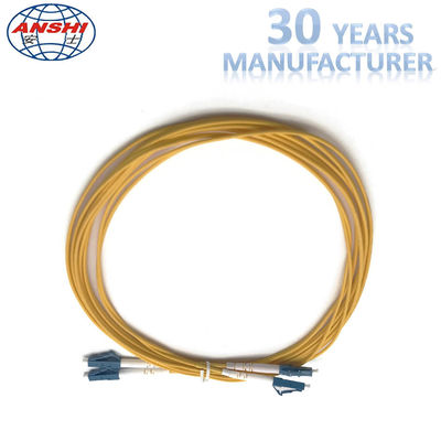 2 metrelik optik fiber patch kablosu LC/UPC-LC/UPC, çift katlı fiber optik patch kablosu G652D G657A1