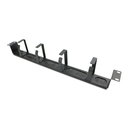 Siyah Tüm Metal Fırça Paneli 1U Kablo Yönetimi XL-4020-3L-E 19 Inch 4 Kabloları Düzenlemek İçin Halkalar