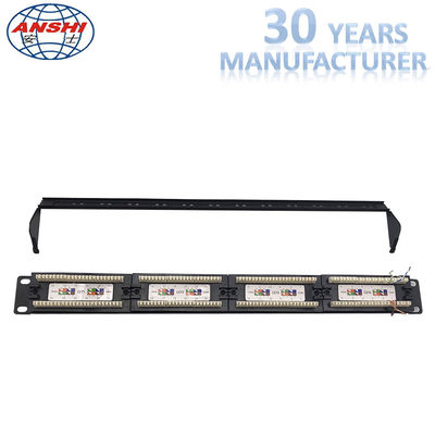 RAK TİPİ YAMA PANELİ 24 PORT 19 İnç CAT5E/CAT6/CAT6 UTP RAK TİPİ YAMA PANELİ