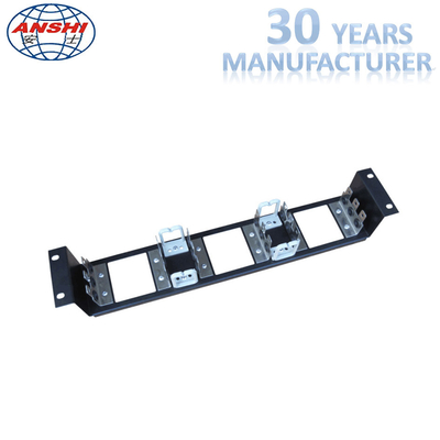 90 Pairs Metal Taban Arka Montaj Çerçevesi 19 inç 1u 9 Yolları Paslanmaz Çelik Malzeme