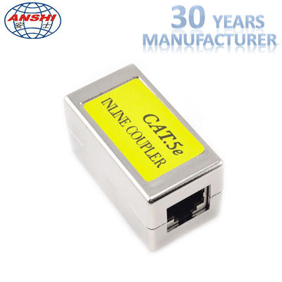 RJ45 KEYSTONE JACK Korumalı geçişli Keystone Jack Cat5e CAT6 Metal Düz Geçişli Hat İçi Bağlayıcı