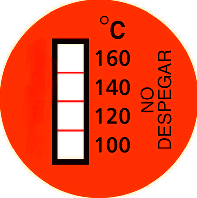 Irreversible 100 120 140 160℃ High Temperature Irreversible Temperature Indicator Labels