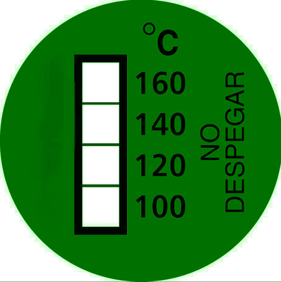Reversible Temperature Sensitive 25°C/77°F Heat Sensitive Color Changing Sticker