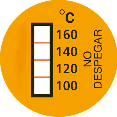 Irreversible 100 120 140 160℃ High Temperature Irreversible Temperature Indicator Labels