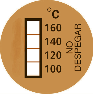 Irreversible 100 120 140 160℃ High Temperature Irreversible Temperature Indicator Labels