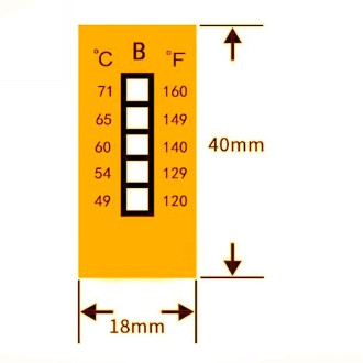 Reversible Temperature Sensitive 25°C/77°F Heat Sensitive Color Changing Sticker