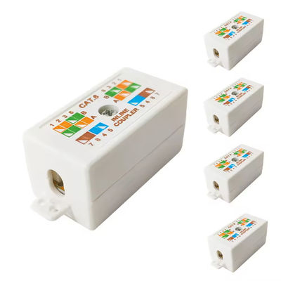 CAT6 CAT5E IDC 4 çift/8 yollu bağlantı kutusu 8P8C - Inline kablo bağlayıcı - terminal priz