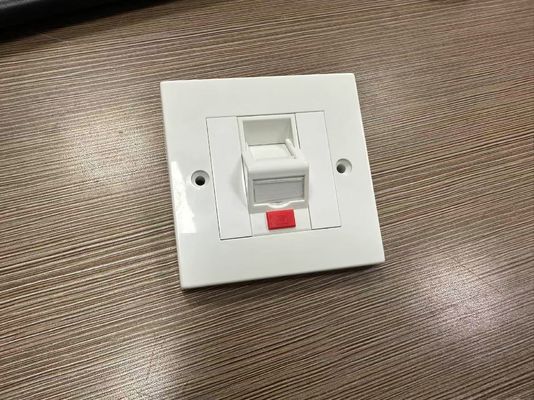 ANSHI LJ6C İngiliz tarzı Snap-In 1 Port Ağ Kablosu RJ45 Çerçeve 86*86MM