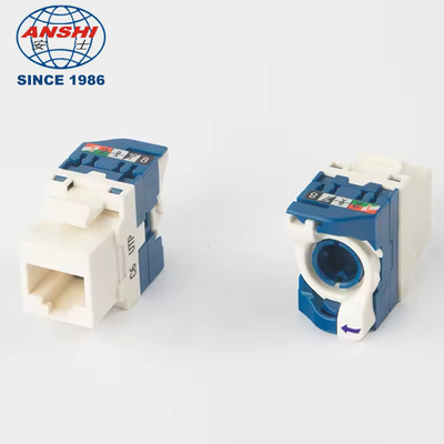 CAT6 Kablolar için 180 Derece Döndürme Özelliği ve Yüksek Hızlı Veri Aktarımı Sunan, Aletsiz ve Döndürülebilir RJ45 Keystone Jakı
