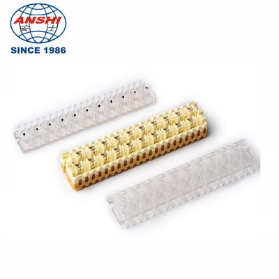 Hafif 110 Idc Terminal Bloğu 10 Çift Kapasiteli 72mm Uzunluk Sarı Renk