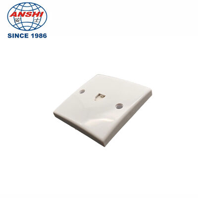 ANSHI RJ11 Socket ABS Material Network Cable Faceplate with Dust Shutter for RJ11 Voice Ethernet Wall Plat