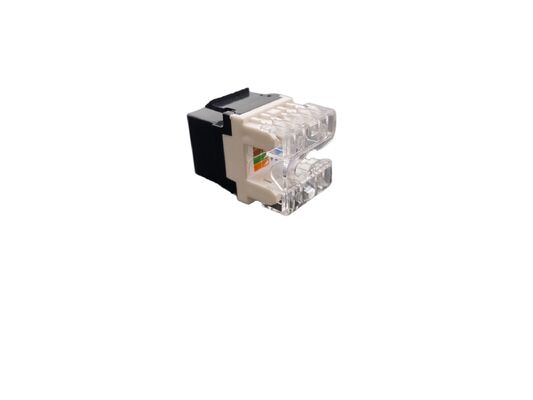Güvenilir ağ bağlantıları için RJ45 Keystone Jack 180 derece CAT6/CAT6A UTP