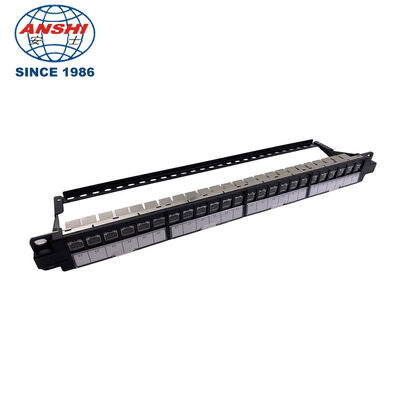 19 inçlik 1U Modüler Tipi Rack Mount Patch Panel UTP & FTP ağ ve kablolama için