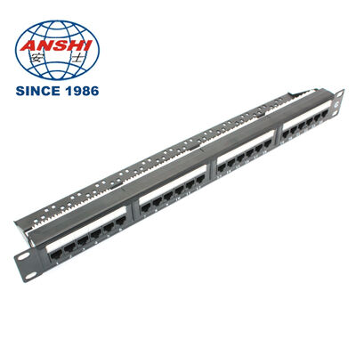 19 inç 32 Port Boş STP FTP Kalkanlı RJ45 Patch Panel CAT5E CAT6 Rack Mount Network Distribution Panel