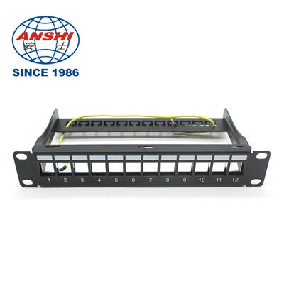 19 inç 32 Port Boş STP FTP Kalkanlı RJ45 Patch Panel CAT5E CAT6 Rack Mount Network Distribution Panel