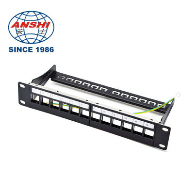 19 inç 32 Port Boş STP FTP Kalkanlı RJ45 Patch Panel CAT5E CAT6 Rack Mount Network Distribution Panel
