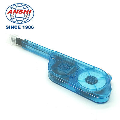 Bir basın bir tıklayın Fiber End Face Cleaner, MPO / MTP Bağlantısı için Hızlı Silme Aracı, Flange Optik Patch Cord MPO Fiber Bağlantısı Temizleyici