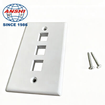ANSHI 120 Tip ABD Standart Duvara Monte Yüz Plakası, 3 Port RJ45 RJ11