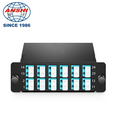24F OM4 MPO/MTP Kaset Tip A 2 MPO-12'den 12*LC Dupleks FHD LGX Düşük Kayıplı FS Panduit Uyumlu 40G/100G Veri Merkezi